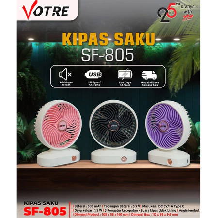 Votre SF805 Kipas Tangan Mini Fan De