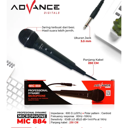 Advance MIC884 Profesional Dynamic M
