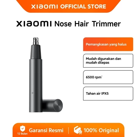 Pemangkasan bulu hidung Xiaomi Nose Hair Trimmer | 6500 rpm | Tahan air IPX5 | Pengisian Type-C Xiao
