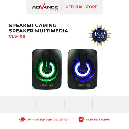 Advance CLS-108 Speaker Multimedia 2 inch Extra Power Garansi Resmi 1 Tahun Advance Store