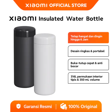 Xiaomi Termos Air Insulated Water Bottle | Tetap Hangat dan Dingin hingga 6 Jam | Desain Ringkas & P