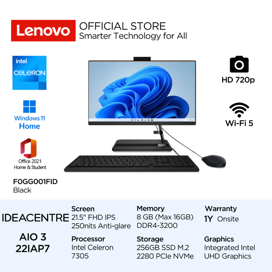 Lenovo PC IdeaCentre AIO 3i 22IAP7 1