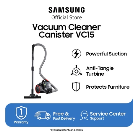 Samsung VC15K4110VR Vacuum Cleaner Efektif Hemat Listrik Samsung Official Store