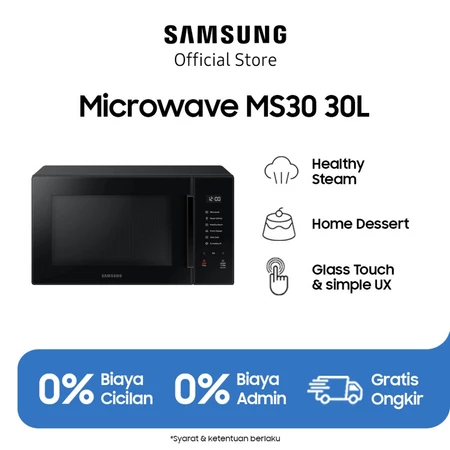 Samsung Microwave Solo, 30 L - MS30T5018UK Praktis Hemat Listrik Samsung Official Store
