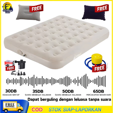 COD Kasur Angin Double 191cm x 137cm/ Air Bed Double Kasur Angin Bestway + pompa manual Bestway Pake