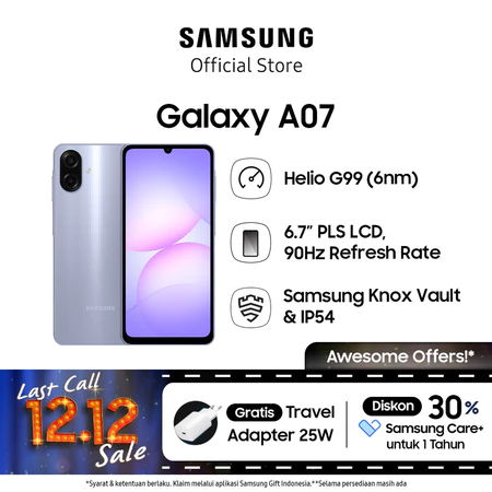 Samsung Galaxy A07 4/64GB - Light Violet Samsung Official Store