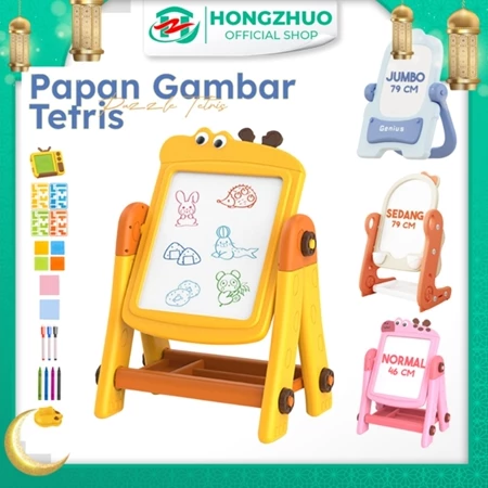 Hongzhuo Drawing Board Papan Tulis Belajar Adjustable Premium Quality Bonus Magnet Learning Board Ed
