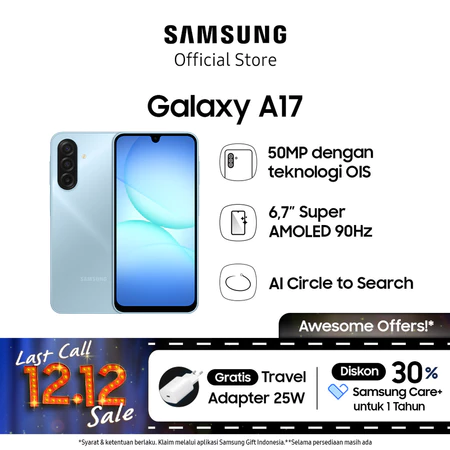Samsung Galaxy A17 8/256GB - Light Blue Samsung Official Store
