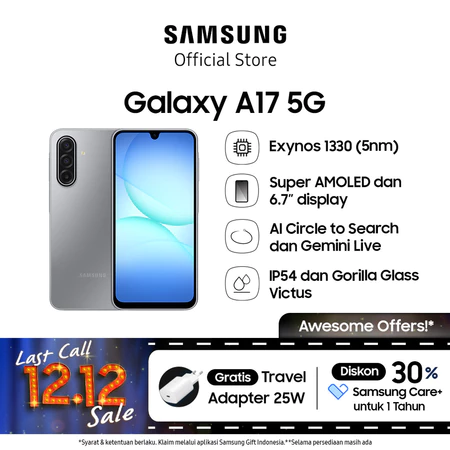 Samsung Galaxy A17 5G 8/256GB - Gray Samsung Official Store