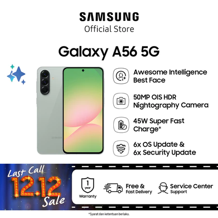 Samsung Galaxy A56 5G 8/256GB Awesome Olive 6,7 inch Exynos 1580 Samsung Official Store