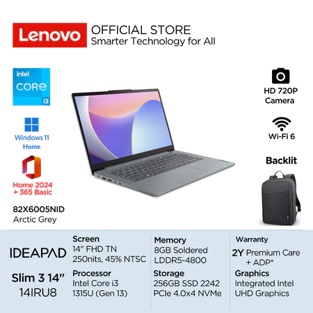 Lenovo IdeaPad Slim 3i 14IRU8 Intel 