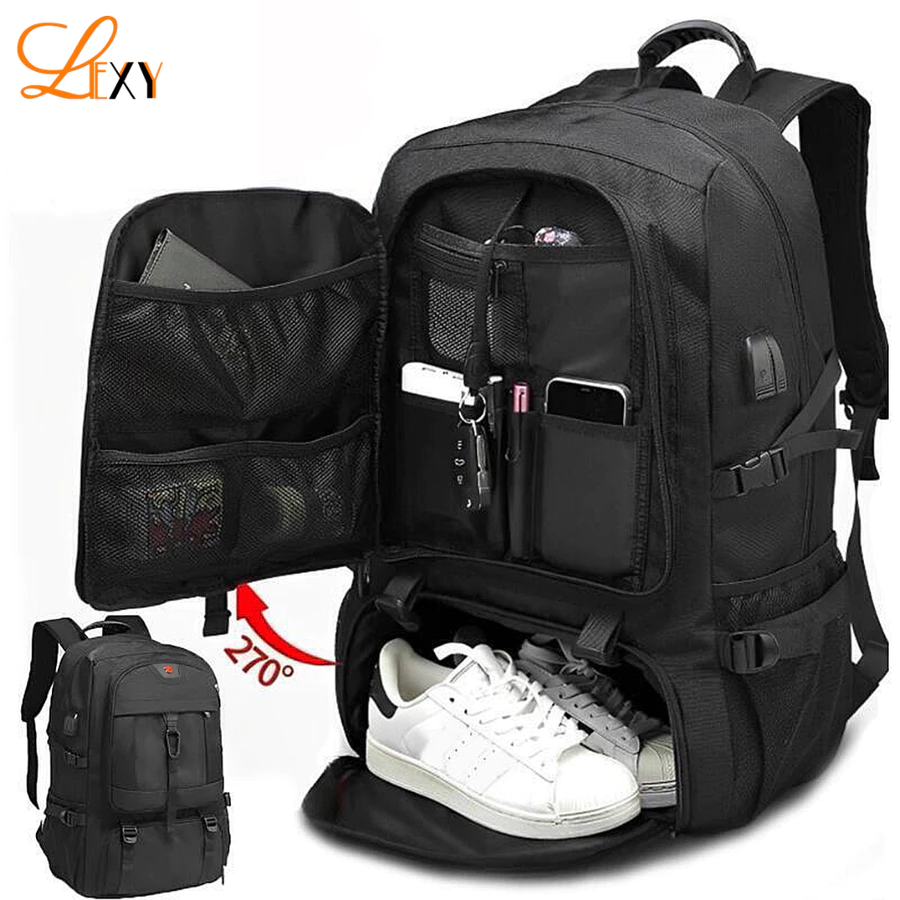 LEXY Tas Ransel Traveling Multifungsi Pria Luar Ruangan Tahan Air Tas Gunung 50-80Liter Lexy Officia