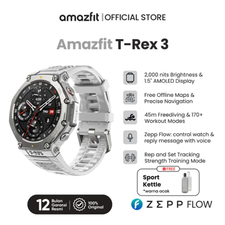 Amazfit T-Rex 3 48mm | Baterai Hingg