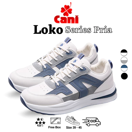 Cani Sepatu Pria Sneakers Sport Tren