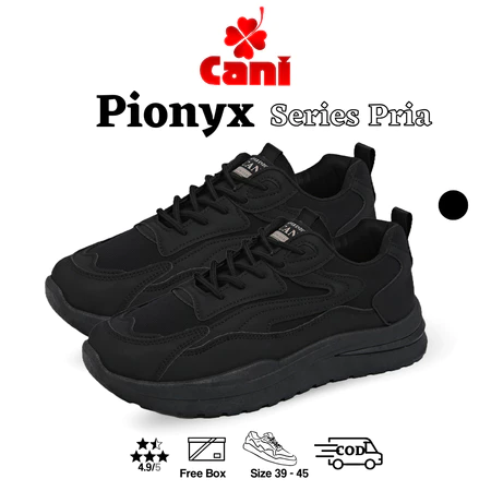 Cani Sepatu Sneakers Pionyx Fullblac