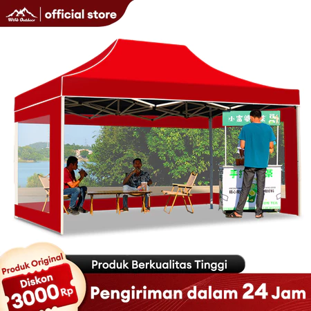 Tenda Pedagang Tenda Jualan Lipat 2x