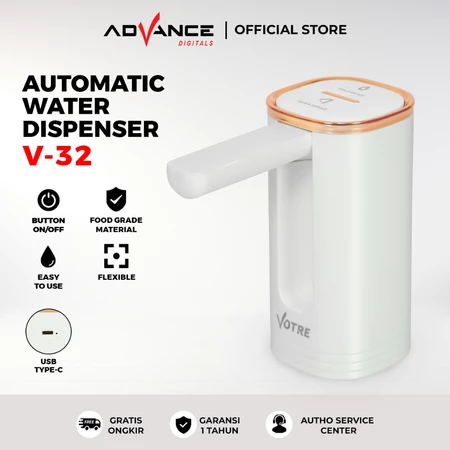 Votre V32 Pompa Air Galon Electrik / Water Dispenser Auto Garansi Resmi 1 Tahun Advance Official Store
