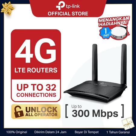 TP-Link TL-MR100 | 300 Mbps 4G WiFi Modem | LTE Router | All Operator | SIM Card | MR105 MR6400 TP-Link Official Store