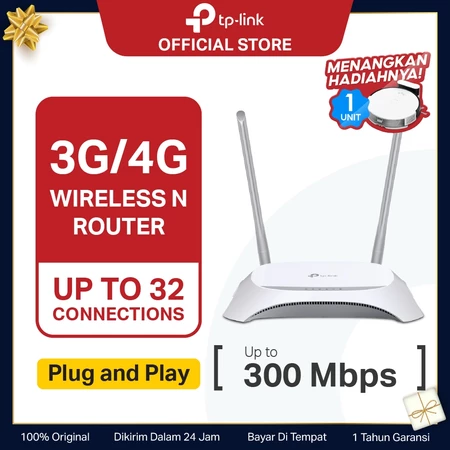 TP-Link TL-MR3420 | 3G 4G Modem | 300Mbps | Wireless N Router | LTE Router | Bandwidth Control TP-Link Official Store