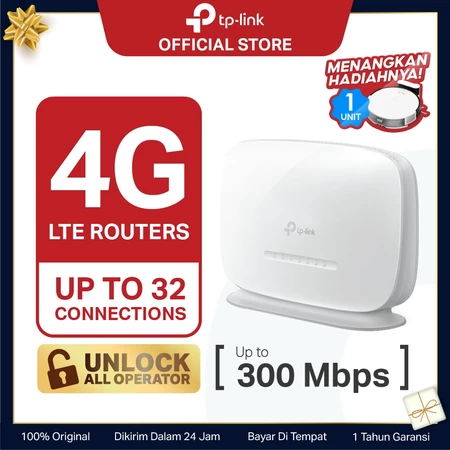 TP-Link TL-MR105 | 4G LTE Modem | WiFi Router 300Mbps | SIM Card | Unlock All Operator | Wireless TP-Link Official Store