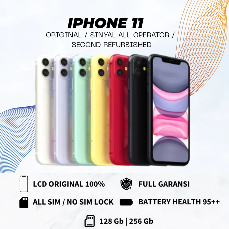 IPhone 11 Second ex Bea Cukai iBox IMEI Aman Permanen Garansi 12 Bln Second 64GB 128GB Garansi 1 Tahun Protech Id Store