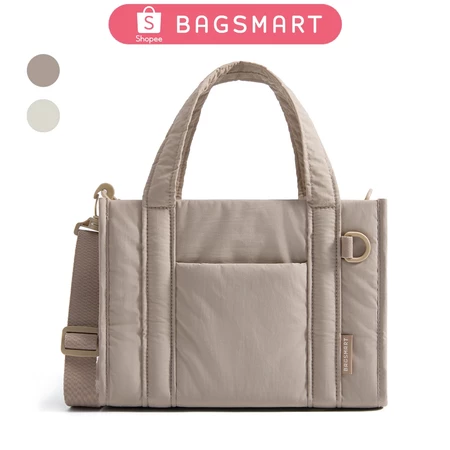 BAGSMART Tas Selempang Wanita Tote Bag Ringan Tahan Air Handbag Shoulder Bag Zipper for Travel Work Bagsmart Official Store