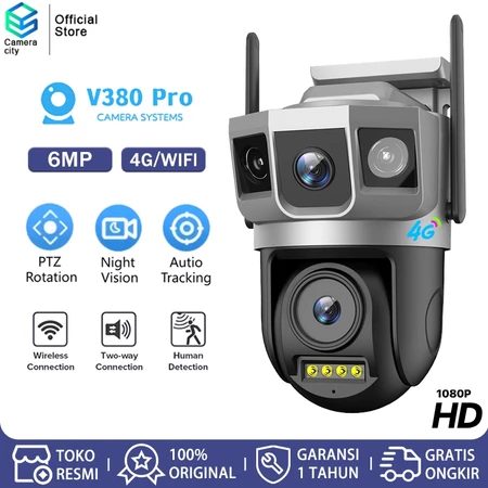 CAMERACITY Kamera CCTV 3 Lensa 4G & 