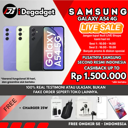 SAMSUNG GALAXY A54 & A53 5G SEIN 8/256GB 128GB Second Fullset Mulus Original Elegan Original Garansi Resmi Ideponsel Store