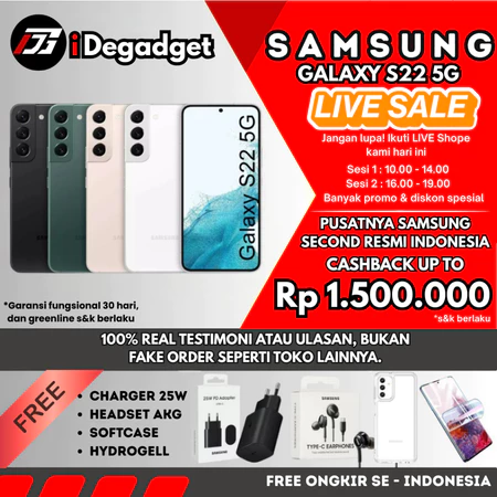 SEIN Samsung Galaxy S22 5G 8/256GB 128GB | S21 & S21 FE 5G 256GB 128GB Second Fullset Original Elegan Original Garansi Resmi Ideponsel Store