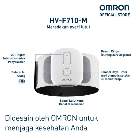 Omron HV-F710-MCAP Knee TENS Massager Alat Pijat Terapi Lutut Omron Official Shop