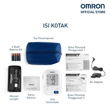 Omron Tensimeter Digital HEM 7156A Omron Official Store