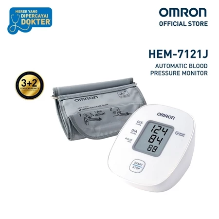 OMRON Blood Pressure Monitor HEM 7121J Tensimeter Digital Omron Official Store