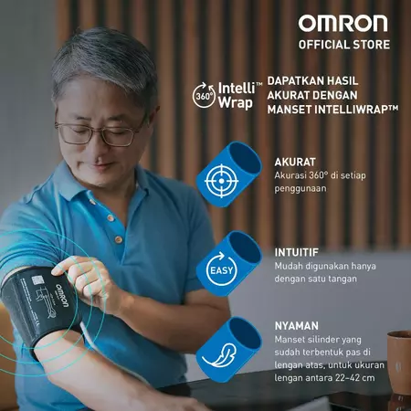 Omron Blood Pressure Monitor HEM-7155T Tensimeter Digital Omron Official Store