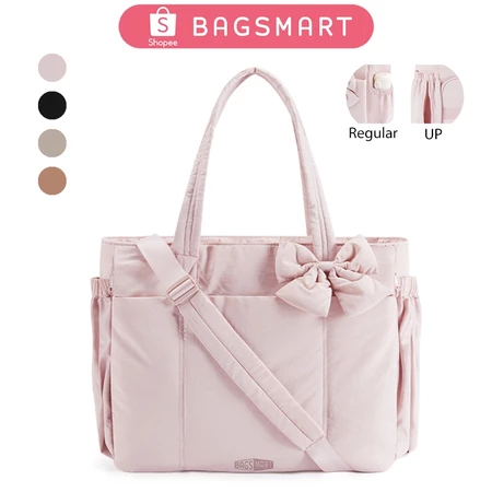 BAGSMART Tas Wanita Tote Ringan Bow 