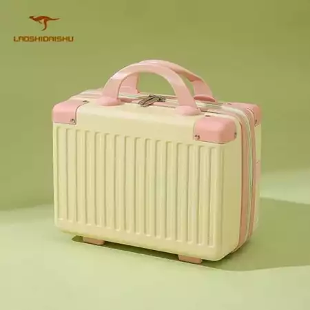 Laoshidaishu Koper Mini 14 Inch Beauty Case tas make up koper Kosmetik Premium Kosmetik Box Laoshidaishu Official Store