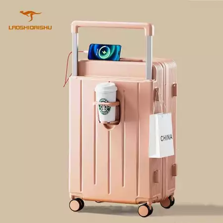 Laoshidaishu Koper Troli Lebar Wanita 2025 Casing Kata Sandi Perjalanan Baru Casing Asrama 20 Inch Pria Roda Universal 24 Inch Laoshidaishu Official Store