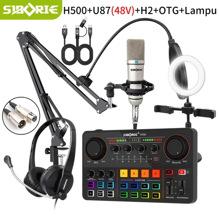 Siborie H500 Sound Card+U87 Mic/U87(
