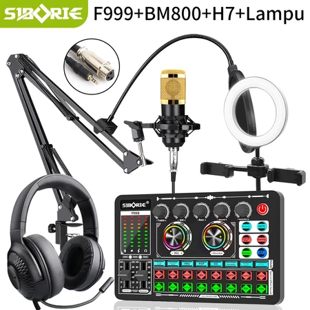 Siborie F999 SoundCard+BM800 Mic+H7 