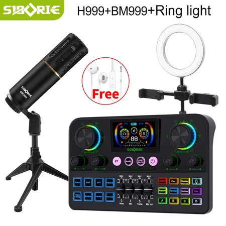 Siborie H999 Soundcard+BM999 Mic+Rin